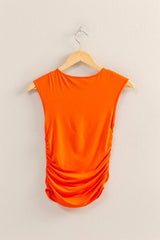 Blusa básica corrugada