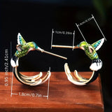 Aretes de colibrí
