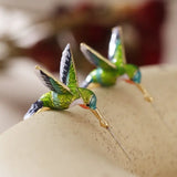 Aretes de colibrí