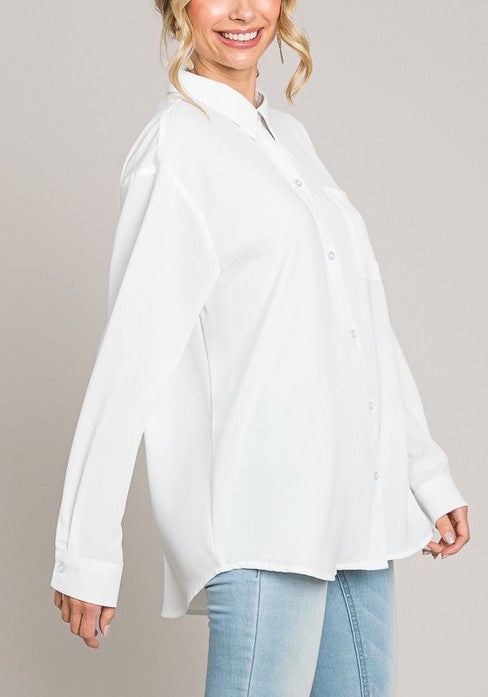 Blusa de vestir oversized