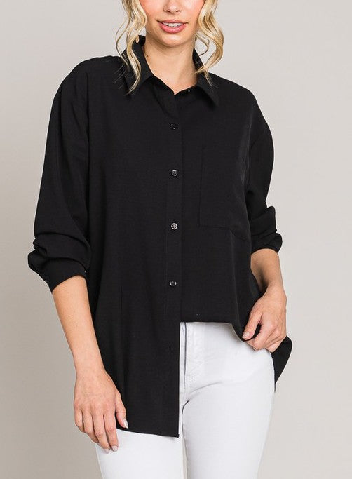 Blusa de vestir oversized