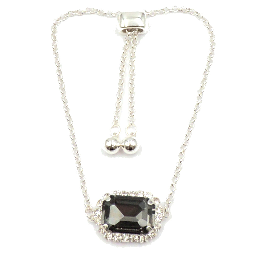Pulsera con gema de fantasía