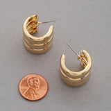 Aretes triple arracada