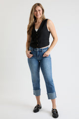 Pantalón de mezclilla capri