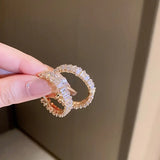 Arracadas elegantes zirconia cúbica