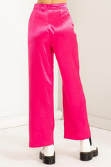 Pantalón de de satin a la cintura