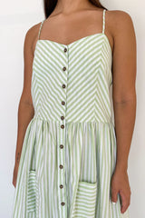 Vestido con lineas