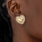Aretes vintage corazón