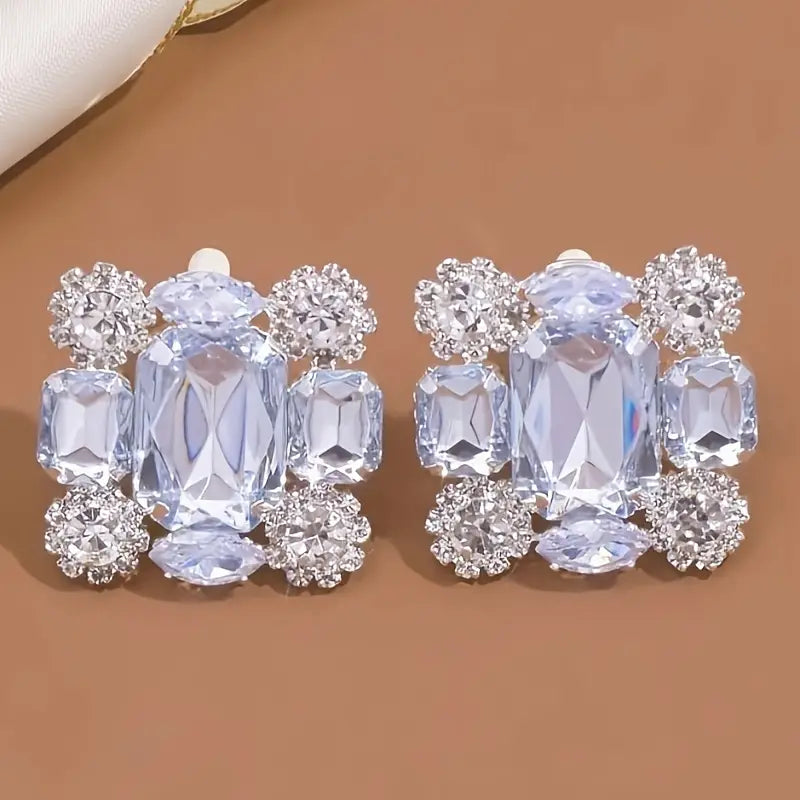 Aretes cuadrados de clip