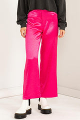 Pantalón de de satin a la cintura
