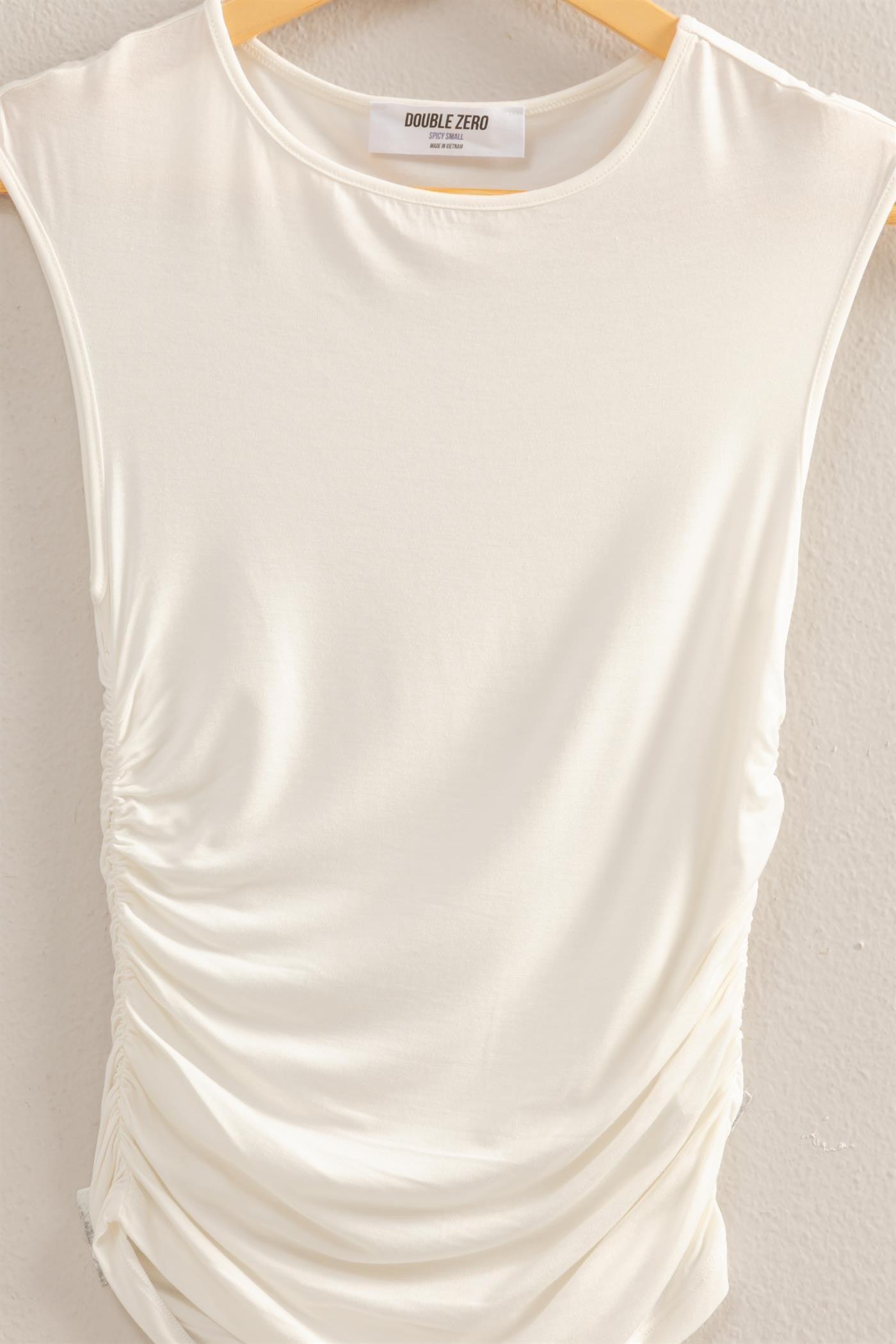 Blusa básica corrugada
