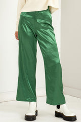 Pantalón de de satin a la cintura