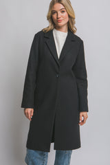 Abrigo largo con botón