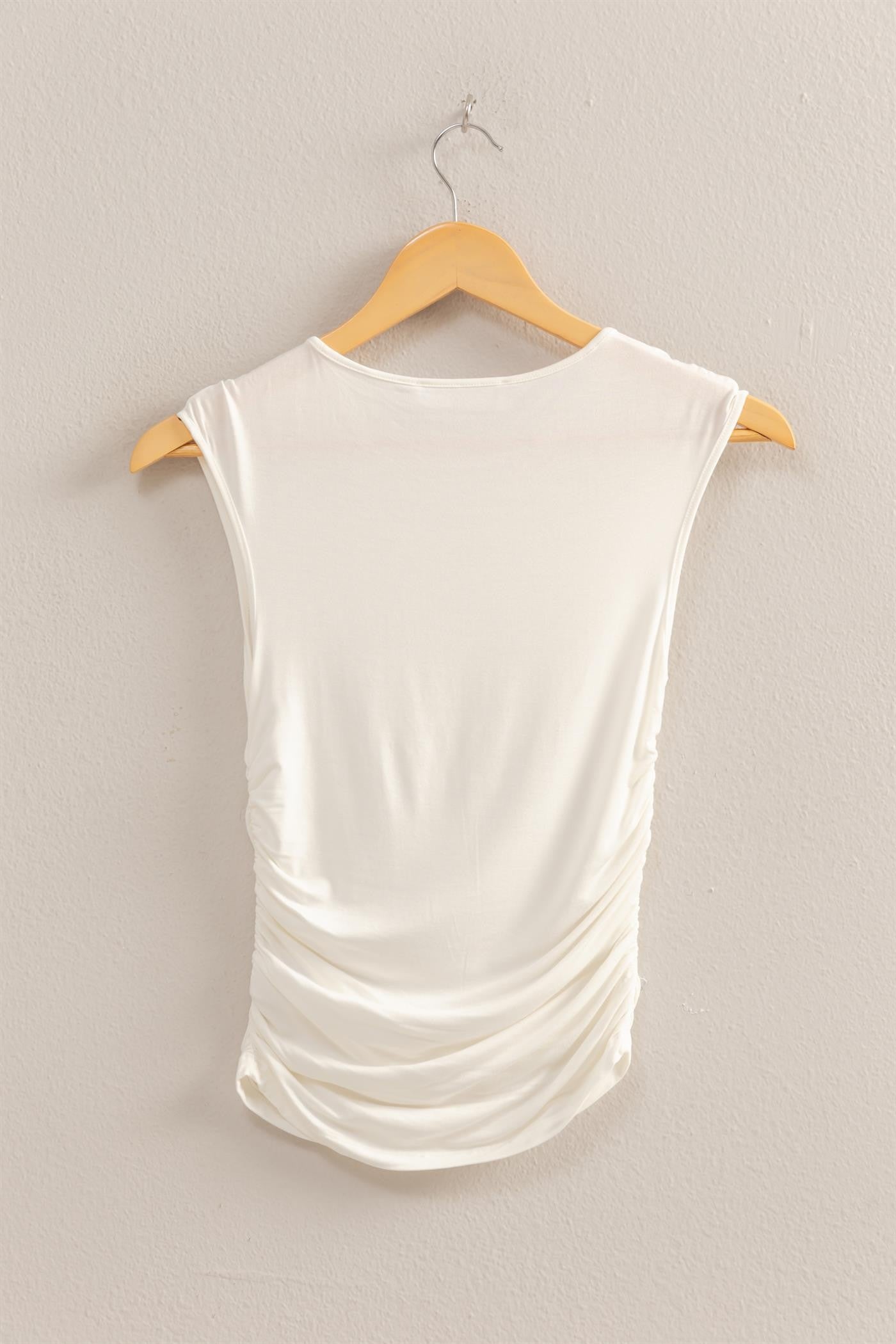 Blusa básica corrugada