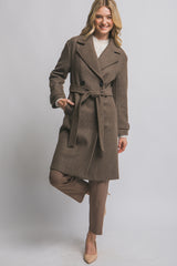 Abrigo largo con 4 botones