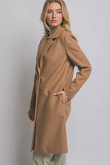 Abrigo largo con botón