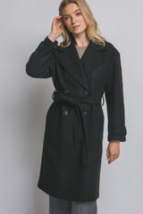 Abrigo largo con 4 botones