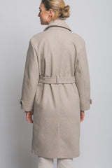 Abrigo largo con 4 botones