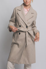 Abrigo largo con 4 botones