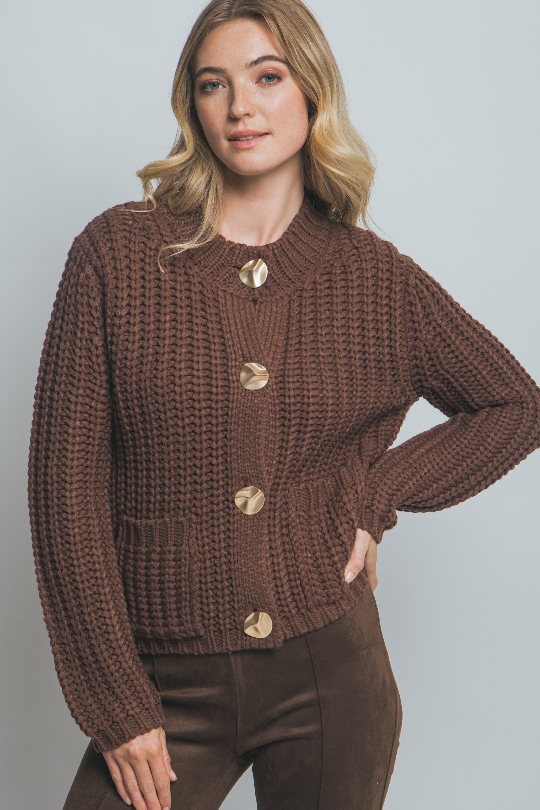 Suéter tejido chunky