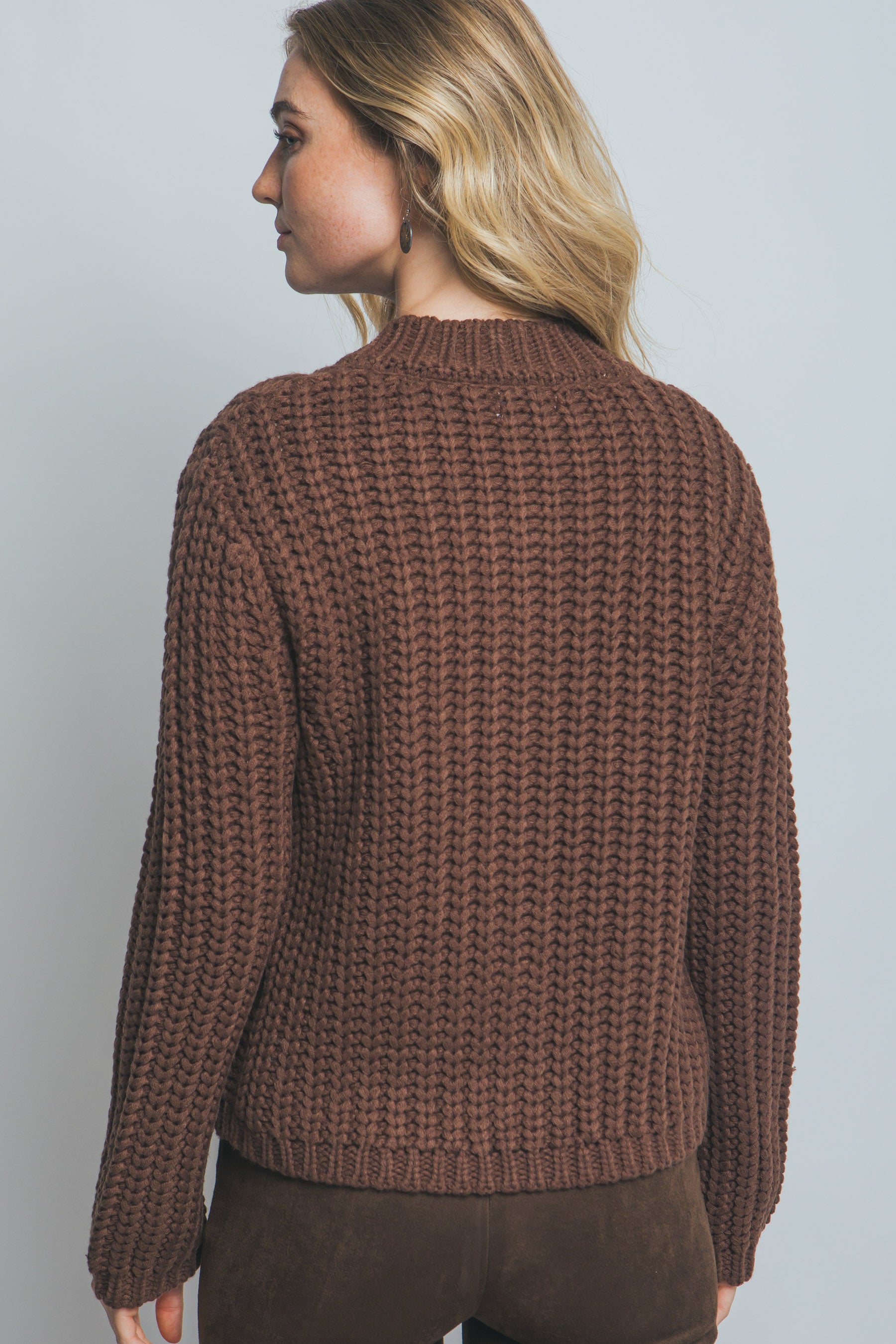 Suéter tejido chunky