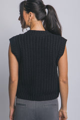 CHALECO DE ESTAMBRE CON BOTONES