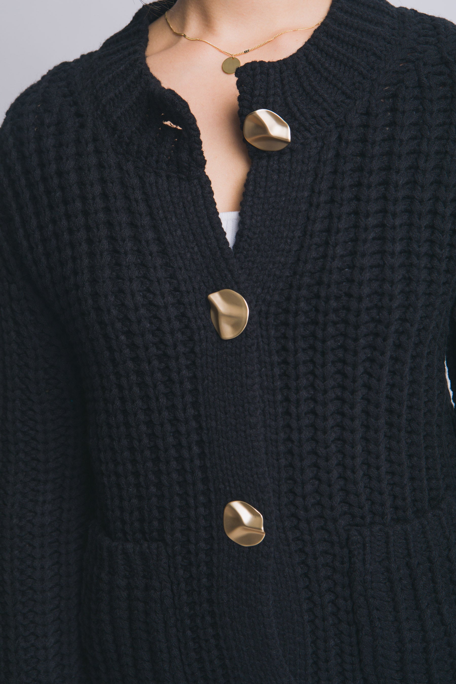 Suéter tejido chunky