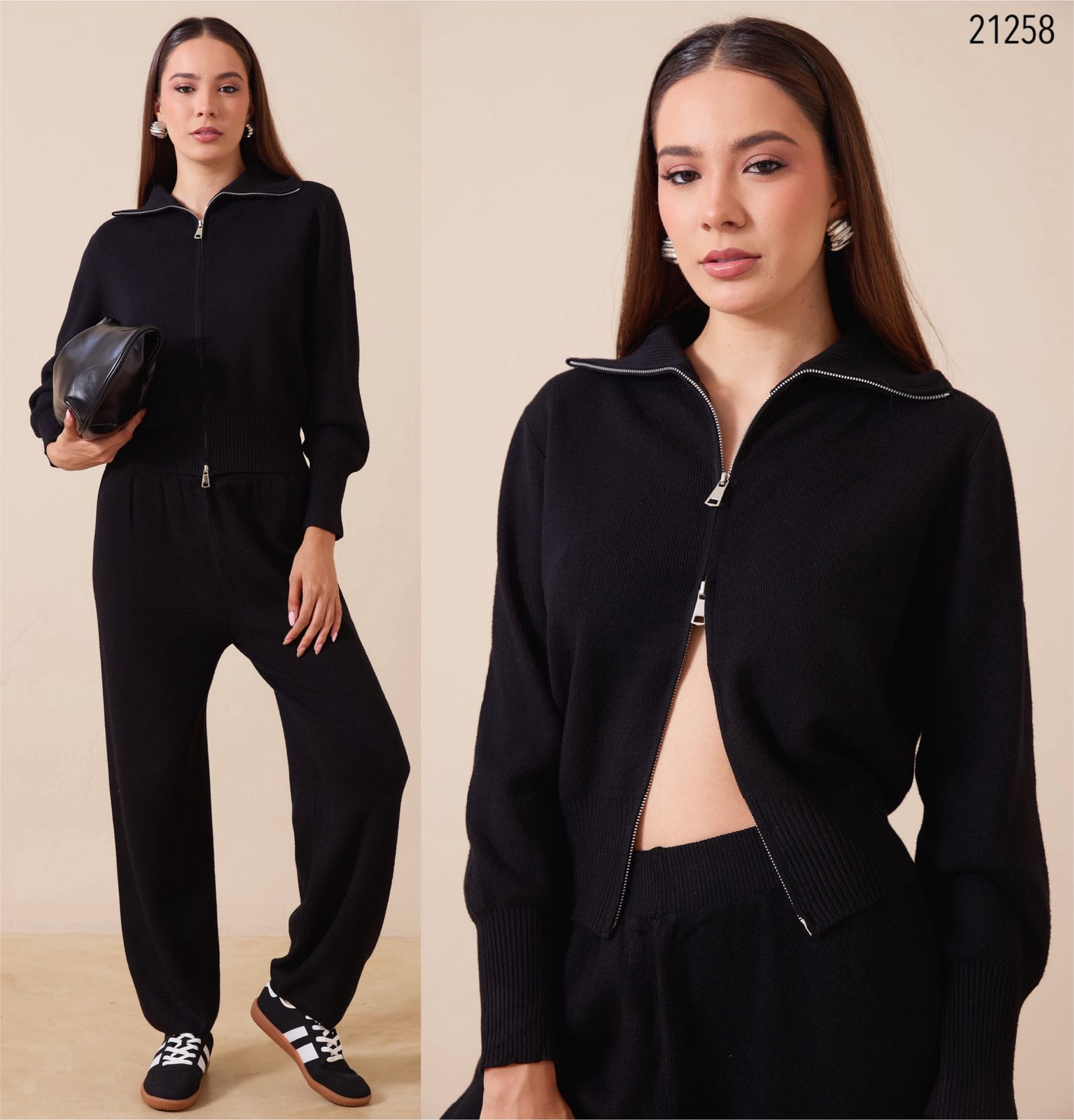 Conjunto tejido deportivo casual