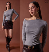 Blusa Straple Manga Larga