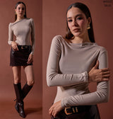 Blusa Straple Manga Larga