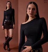 Blusa Straple Manga Larga