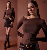 Blusa Straple Manga Larga