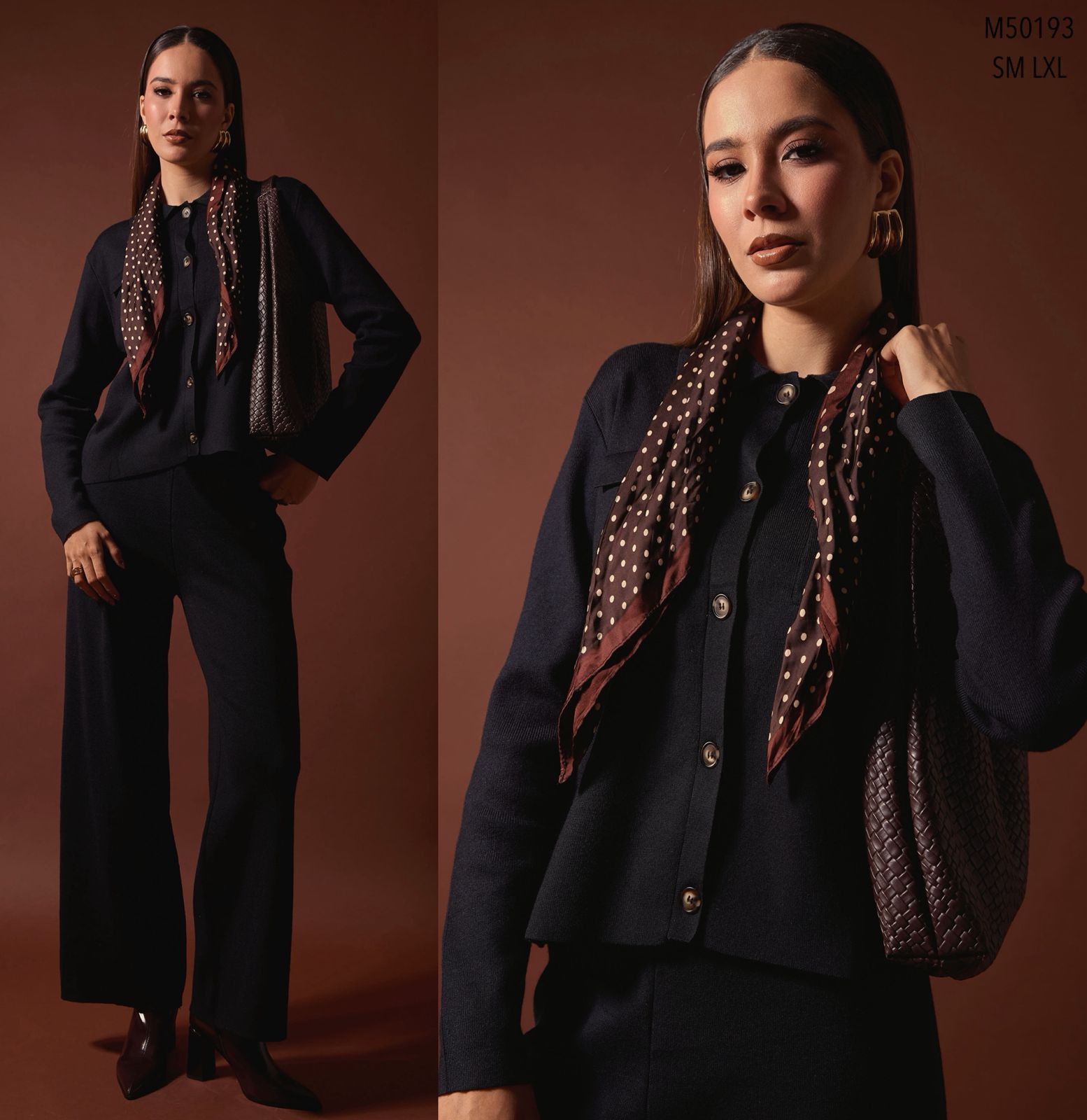 Conjunto tejido camisa y pantalón