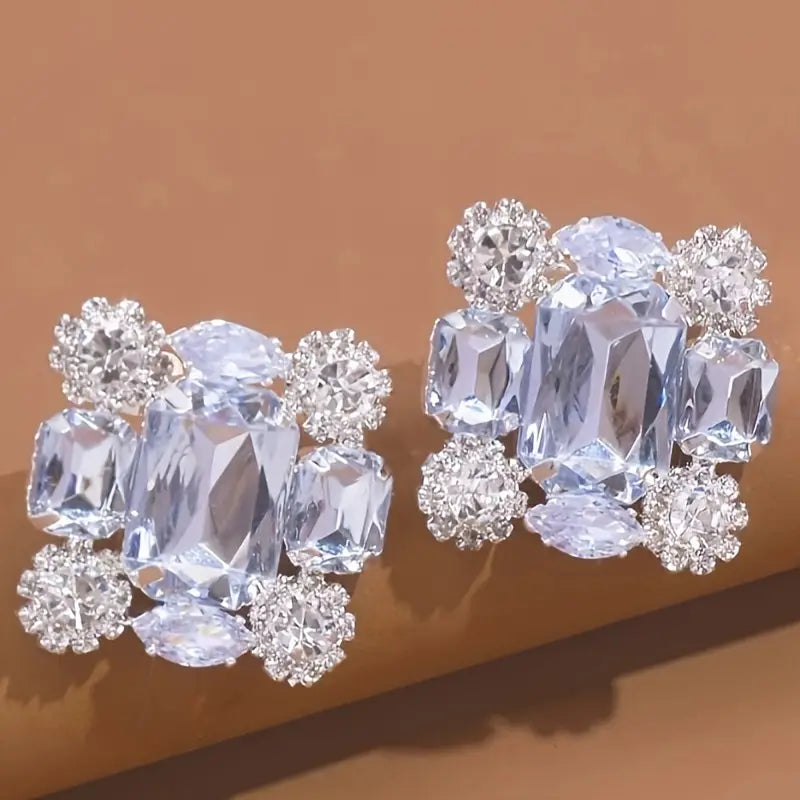 Aretes cuadrados de clip
