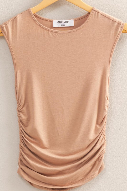 Blusa básica corrugada