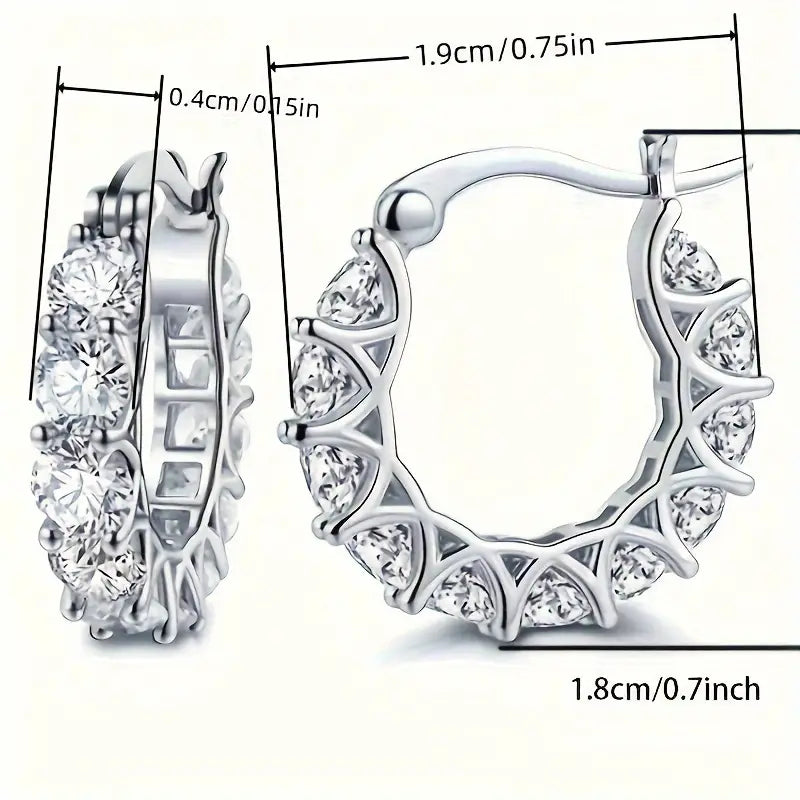 Arracadas zirconia