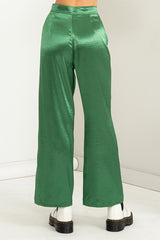 Pantalón de de satin a la cintura