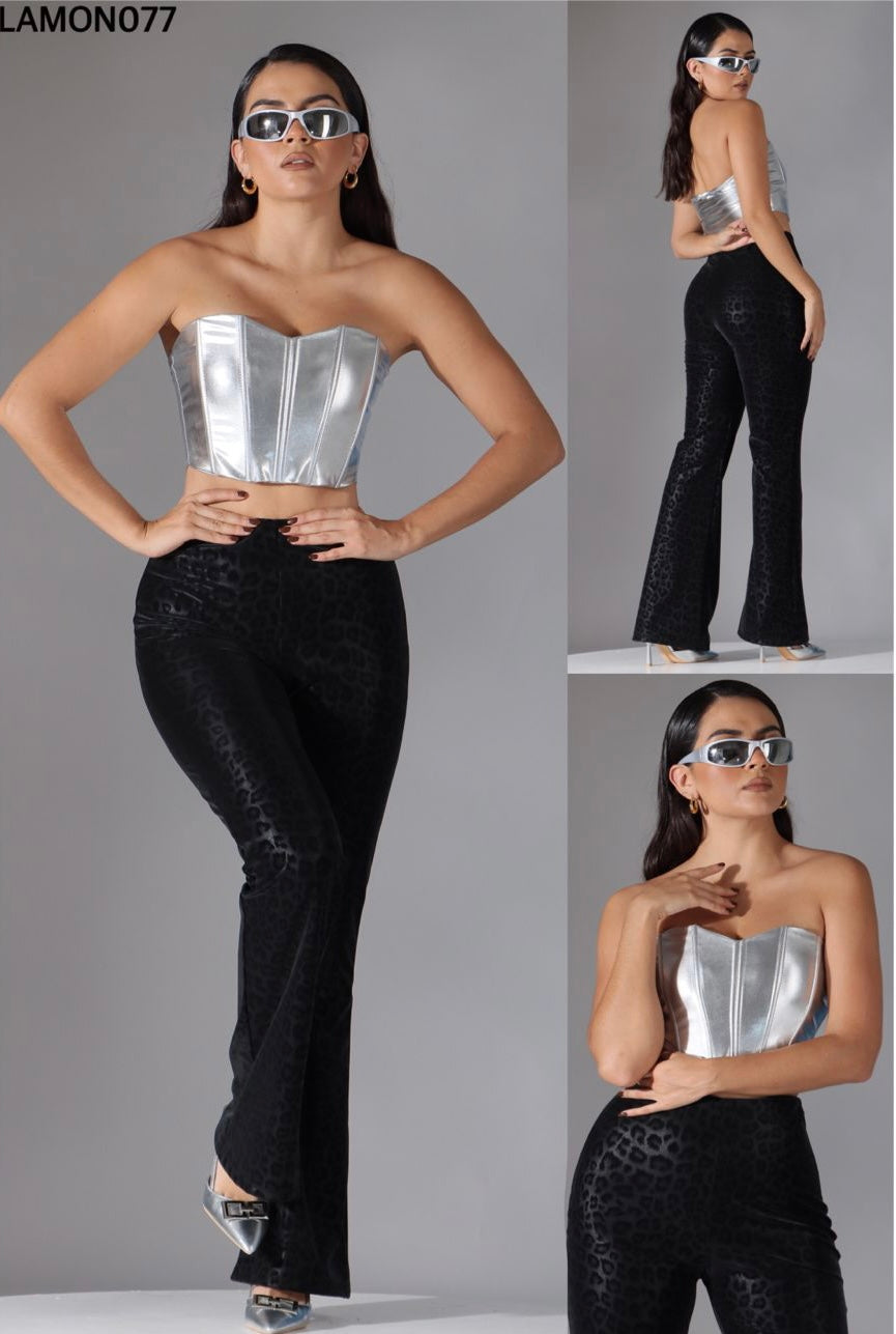 Top corset vinipiel