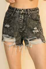 Short de mezclilla roto