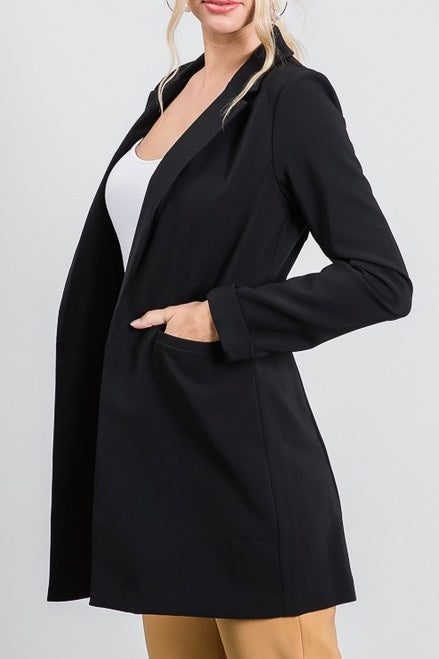 Blazer manga larga