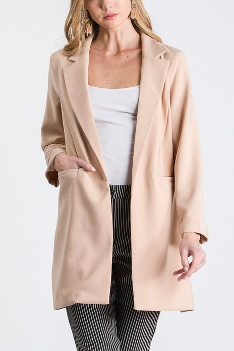 Blazer manga larga
