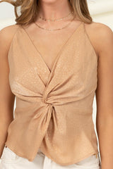 Blusa de tirantes de satin