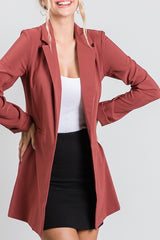 Blazer manga larga