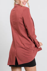 Blazer manga larga