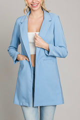 Blazer manga larga