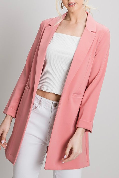 Blazer manga larga
