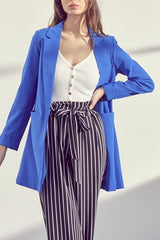 Blazer manga larga
