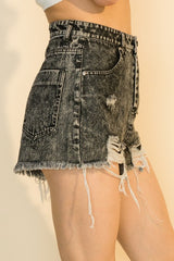 Short de mezclilla roto