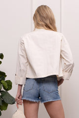 Chaqueta con bolsillos cuadrados