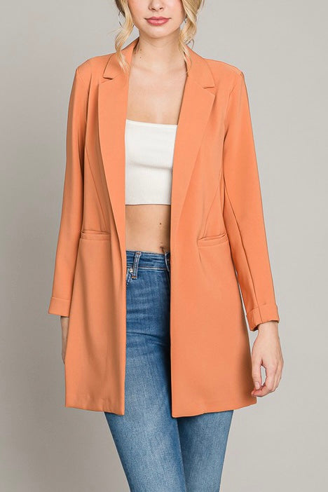 Blazer manga larga